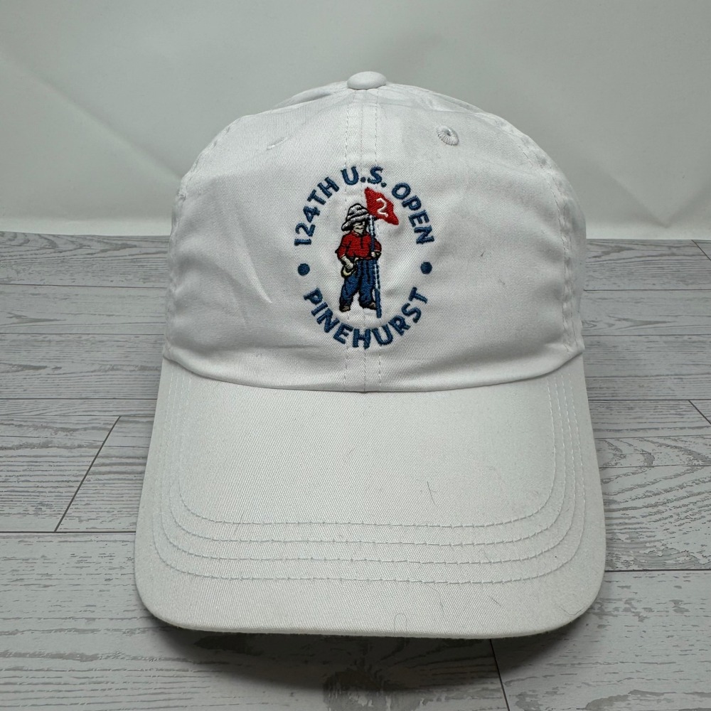 Ahead 124th US Open Pinehurst USGA Member Golf Hat‎ White Adjustable Strapback